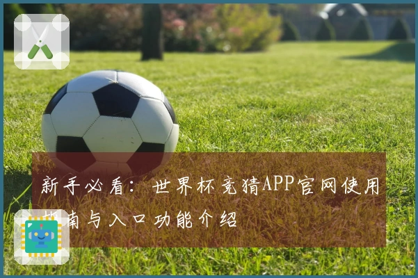 新手必看:世界杯竞猜APP官网使用指南与入口功能介绍